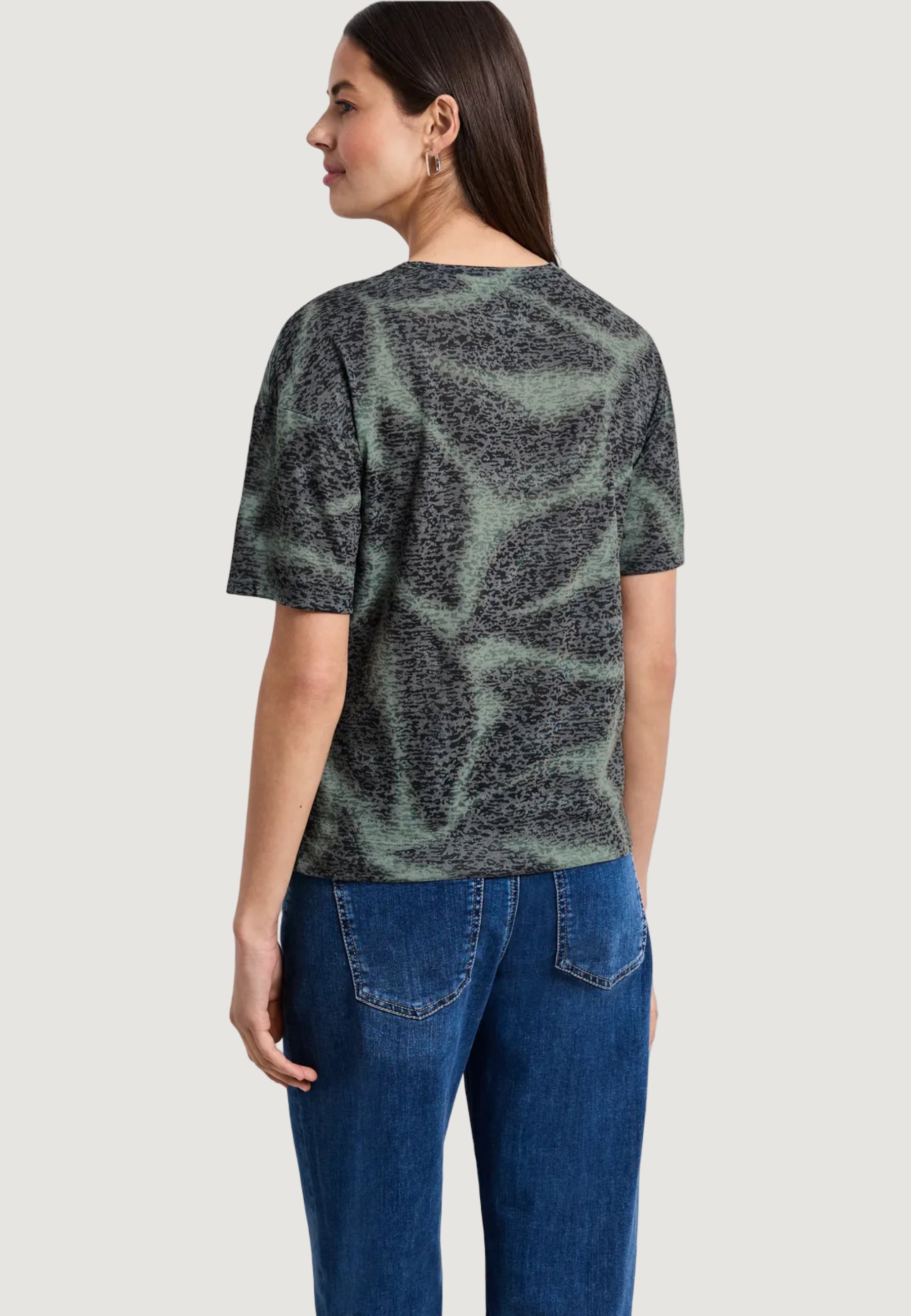 Maglia Street One LTD QR printed burn dessin shi