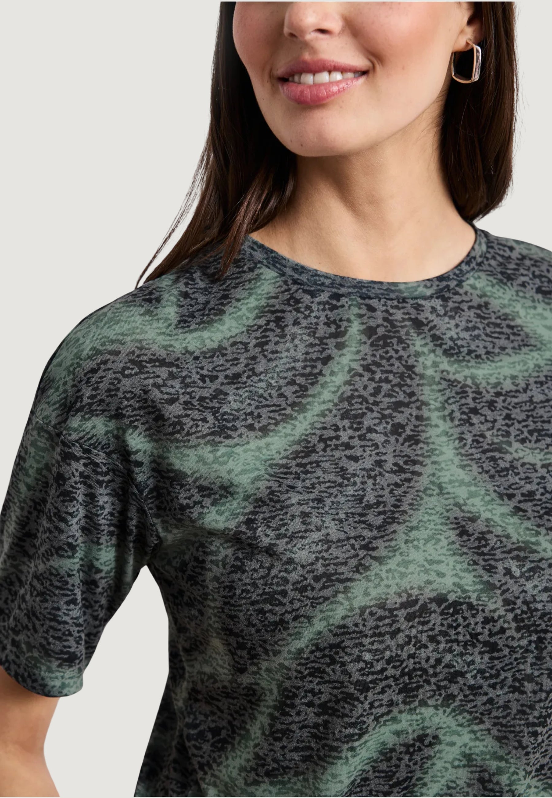 Maglia Street One LTD QR printed burn dessin shi