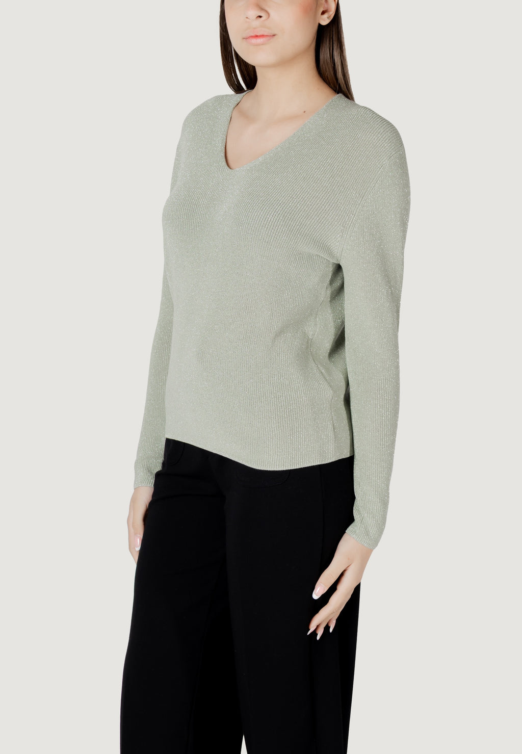 Maglia Street One LTD_QR_lurex v-neck sweater