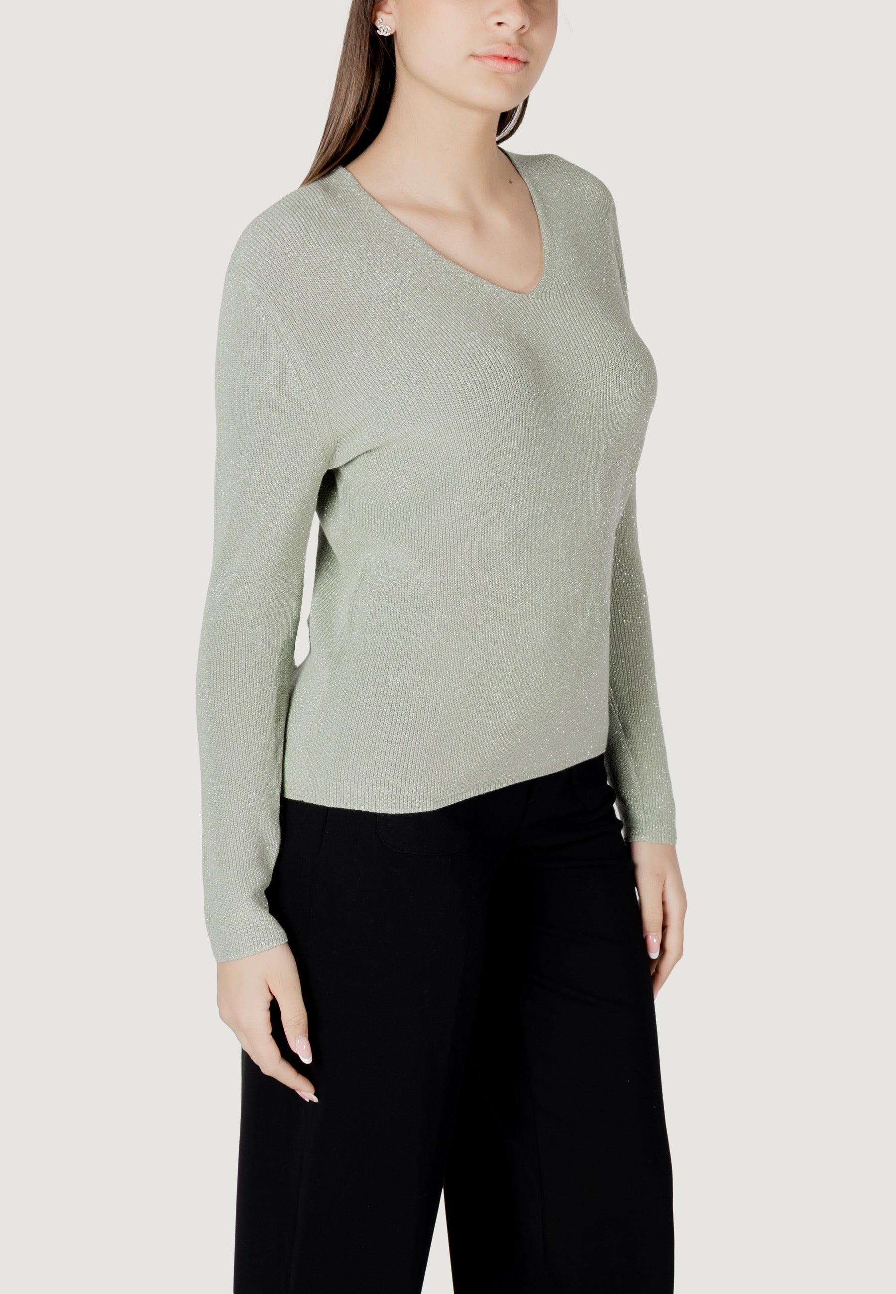 Maglia Street One LTD_QR_lurex v-neck sweater