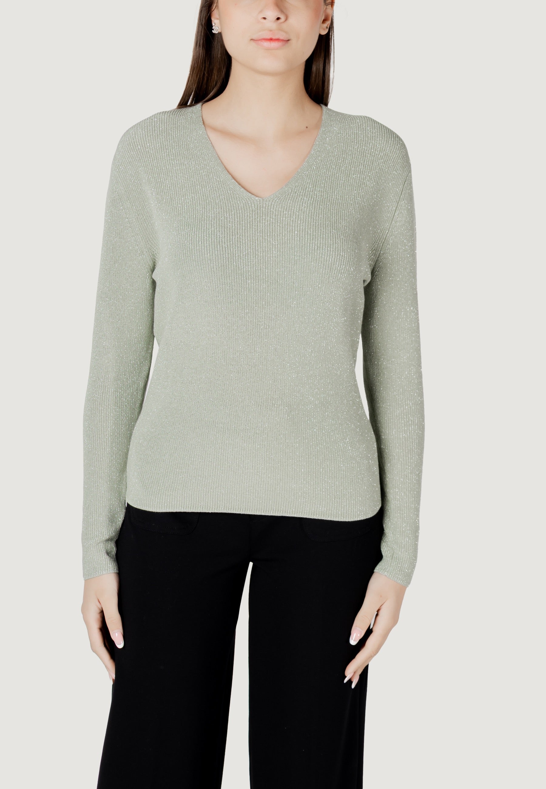 Maglia Street One LTD_QR_lurex v-neck sweater