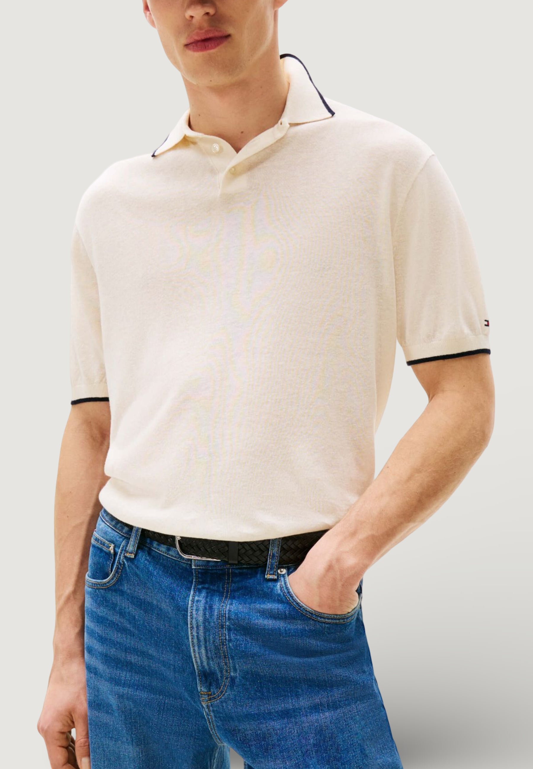 Maglia Tommy Hilfiger TENCEL LINEN KNITTED