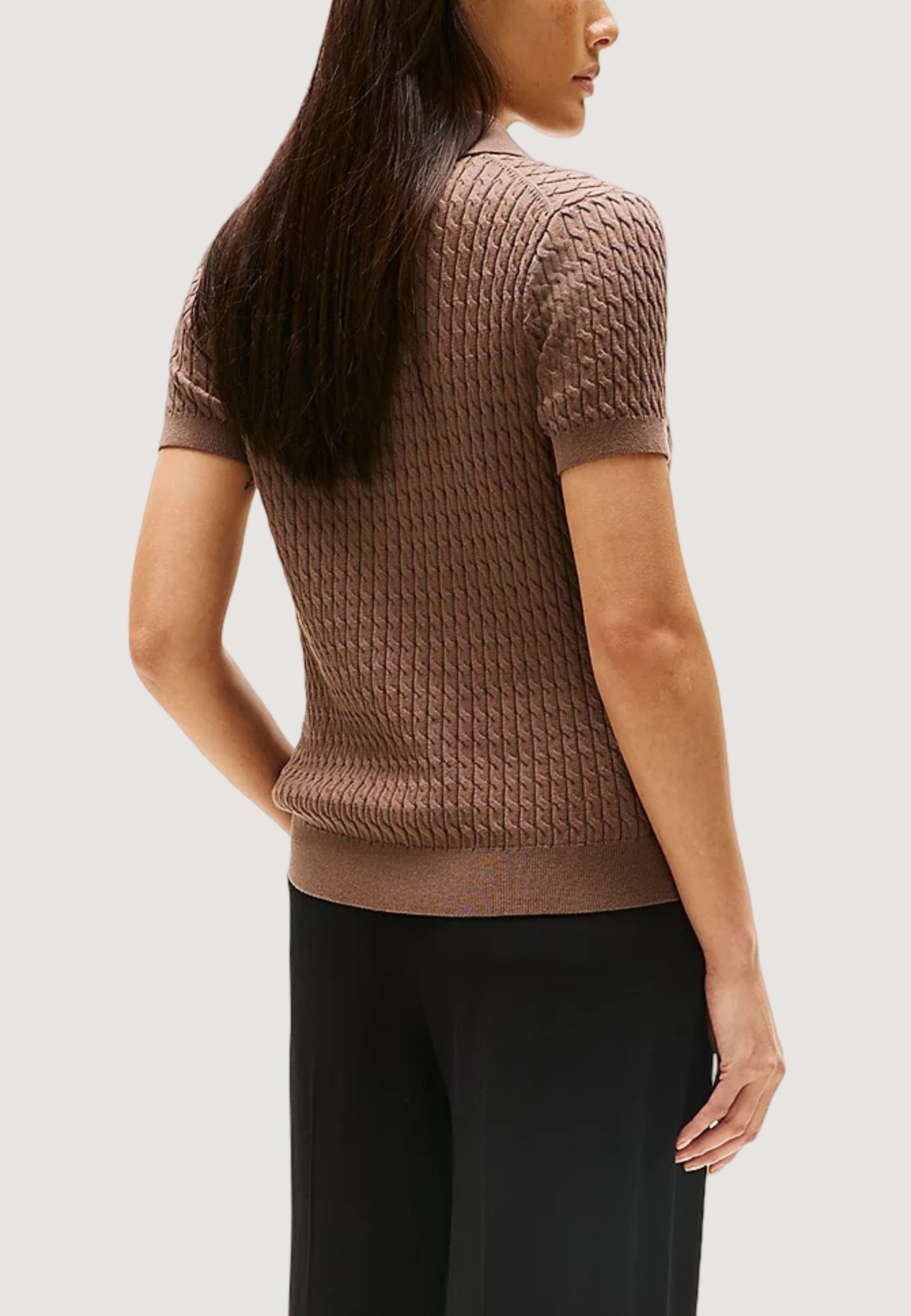 Maglia Tommy Hilfiger CO CABLE FINE GG POL