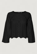 Maglia Vero Moda VMGINGER 3/4 BOATNECK PULLOVER GA NOOS