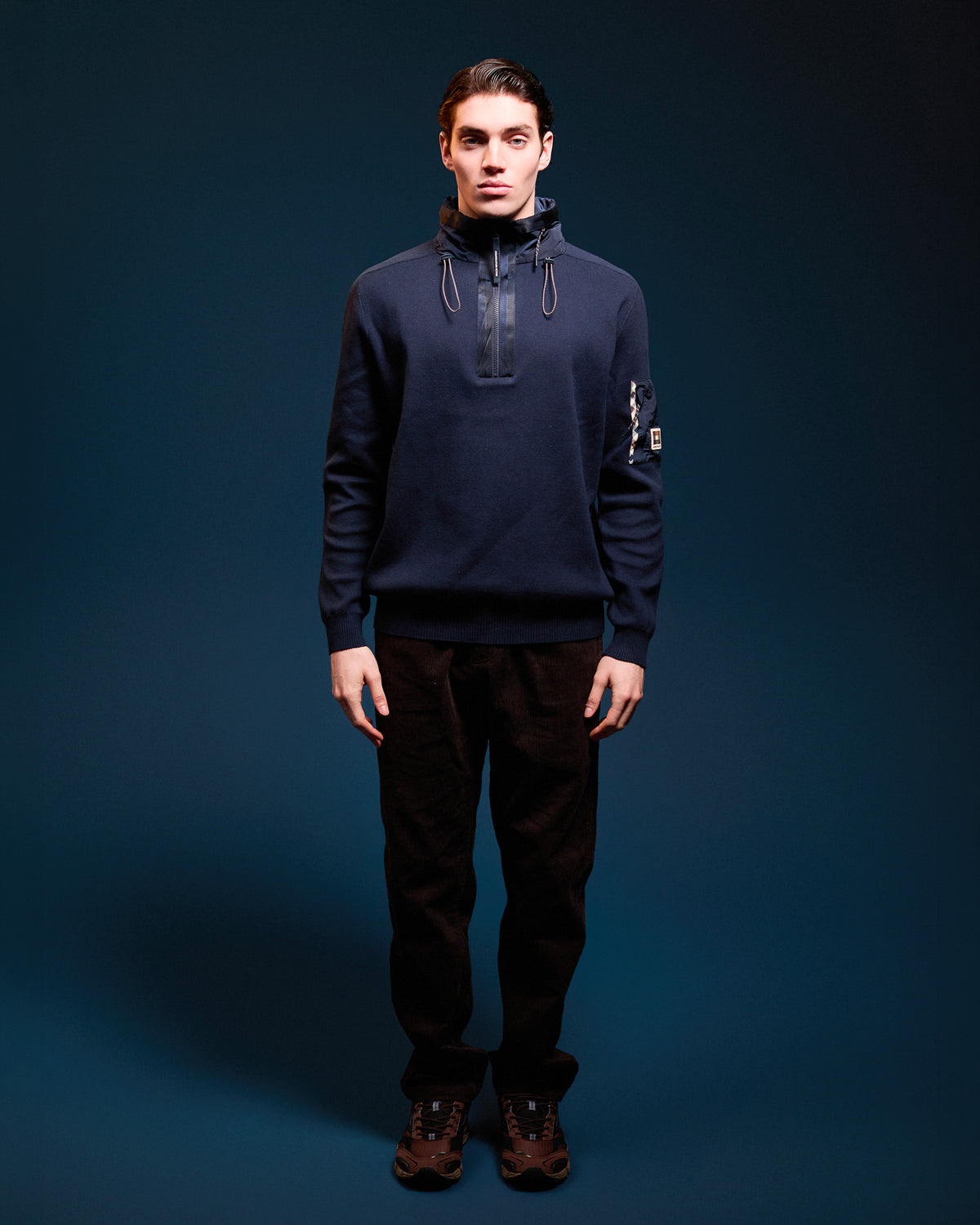 Pullover Aquascutum Active COTTON KNIT 1/4 ZIP SWEATER