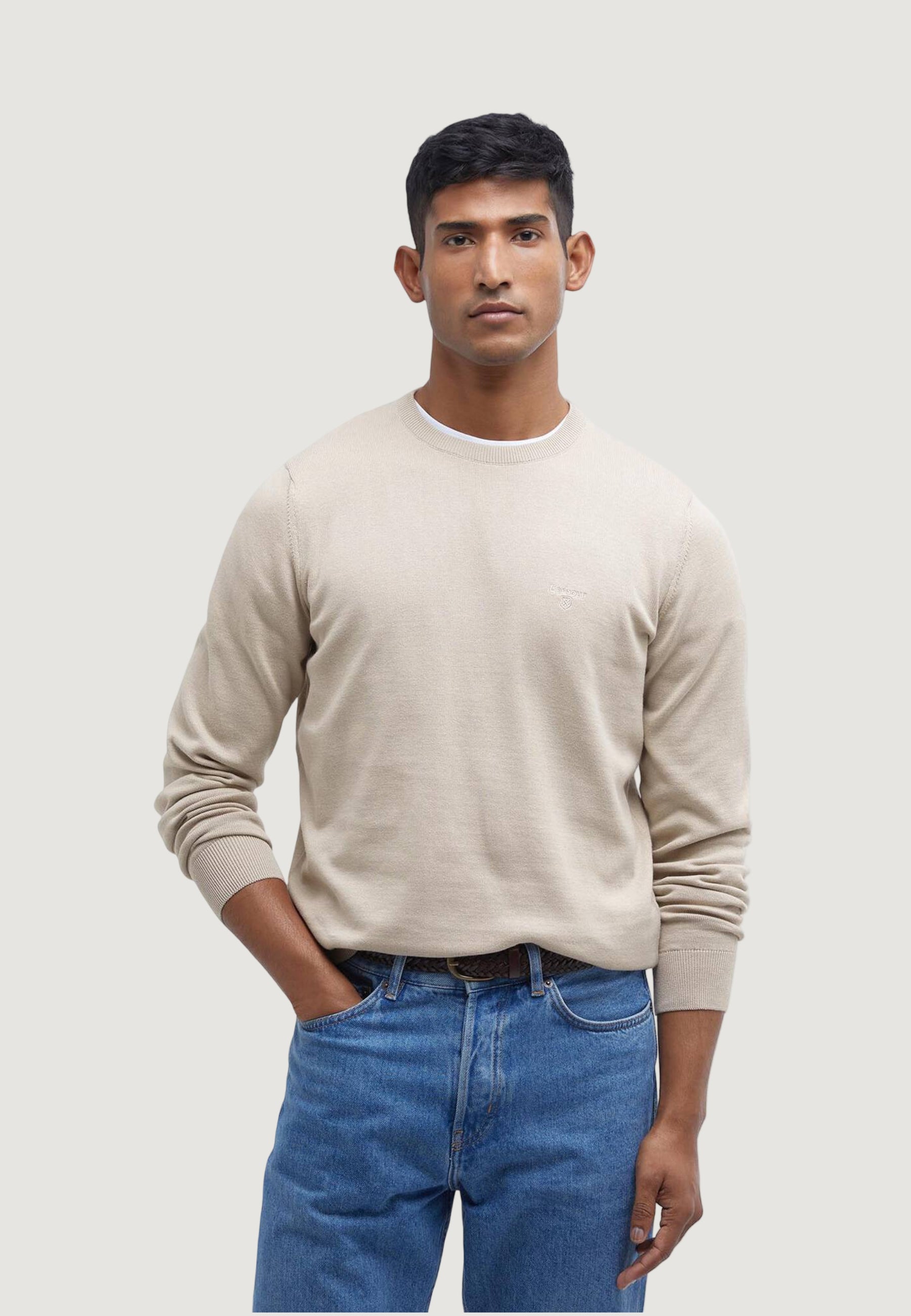 Maglione Barbour PIMA COTTON CREW