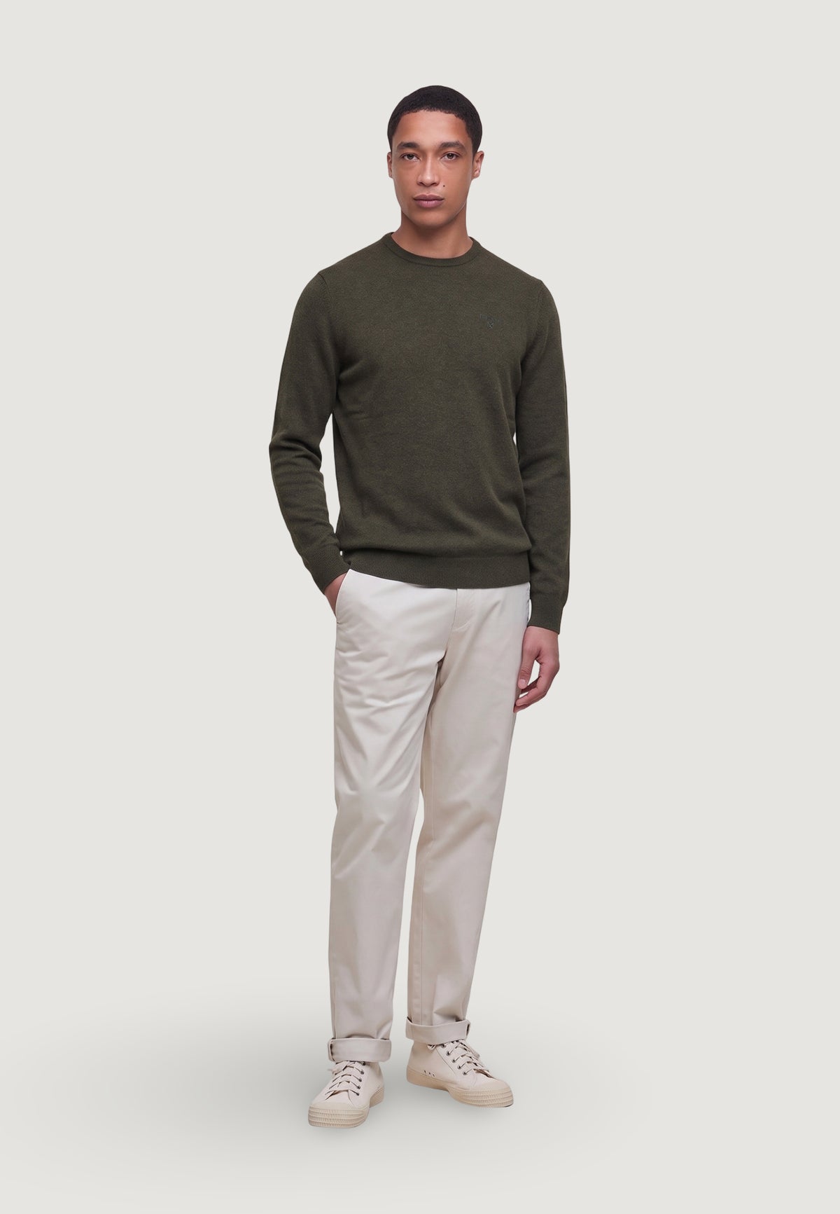 Pullover Barbour ESSENTIAL L/WOOL CREW NECK