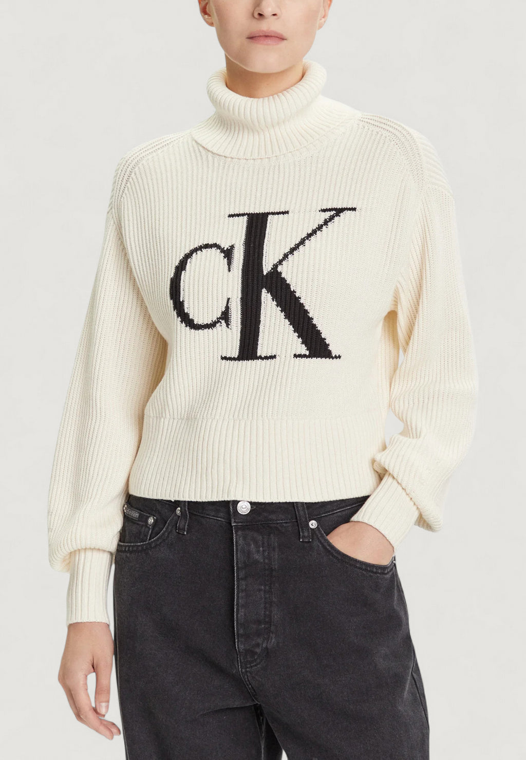 Pullover Calvin Klein Jeans BLOWN UP CK LOOSE SWEATER CONTRA