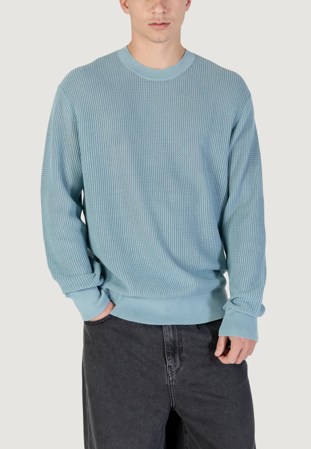 Maglione Calvin Klein Jeans LS COTTON MESH CREW