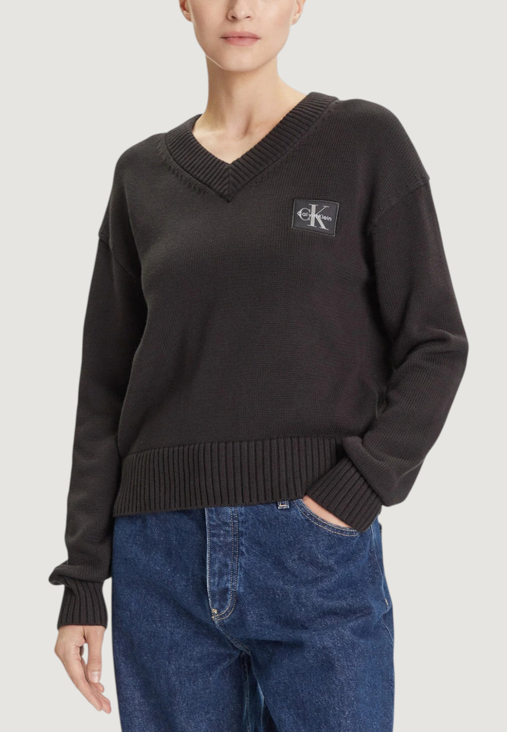 Pullover Calvin Klein Jeans CK EMBRO BADGE V-NEC