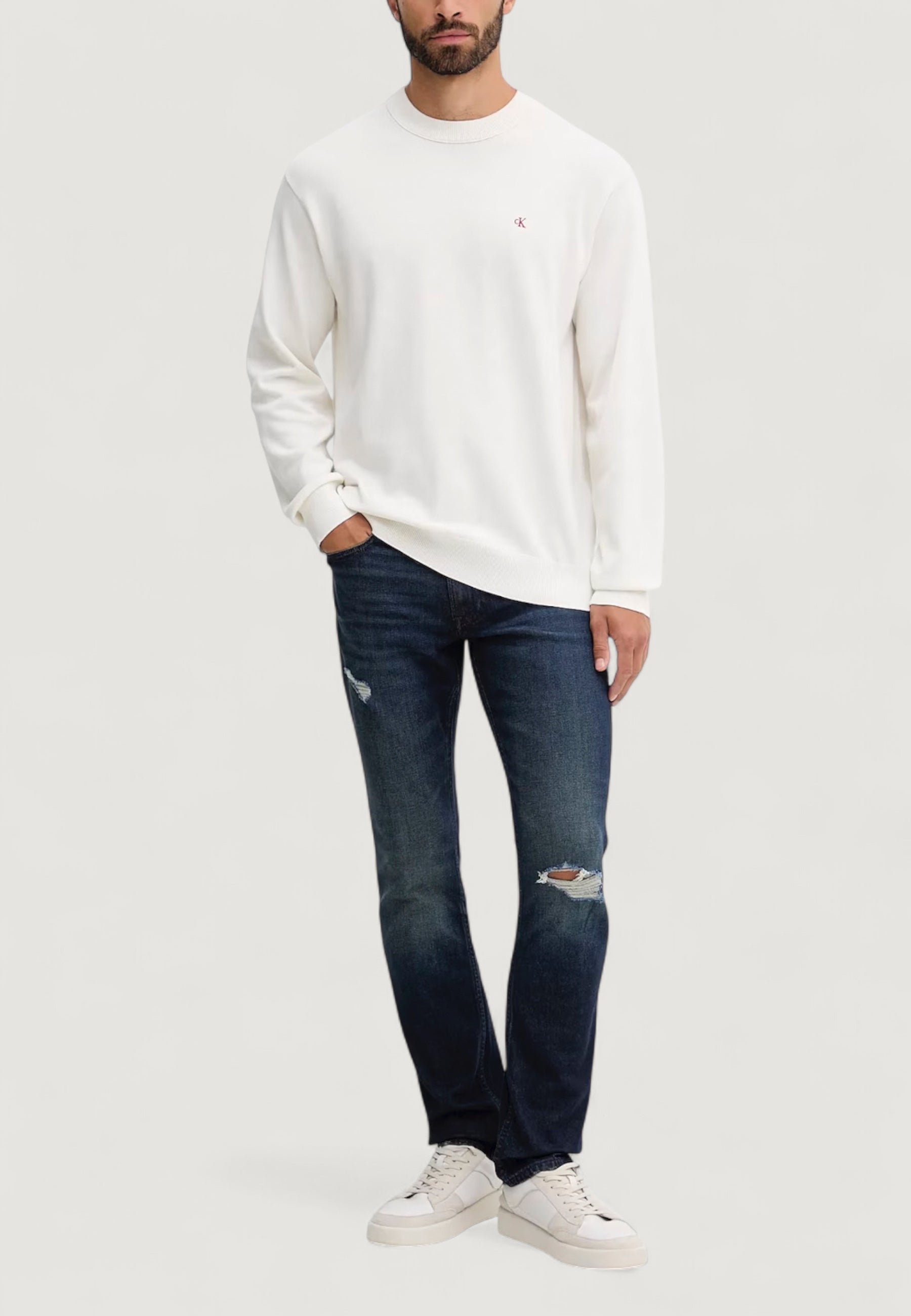 Pullover Calvin Klein Jeans LS EZ COTTON CREWNK