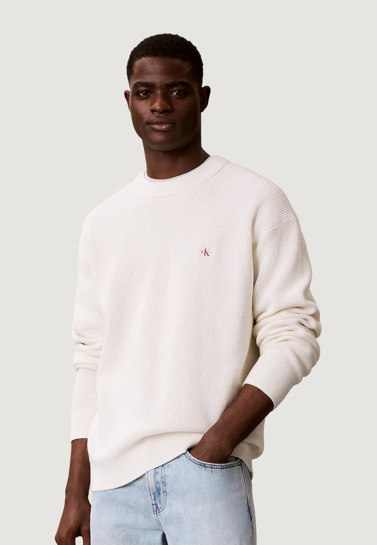 Pullover Calvin Klein Jeans LS EZ COTTON WAFFLE