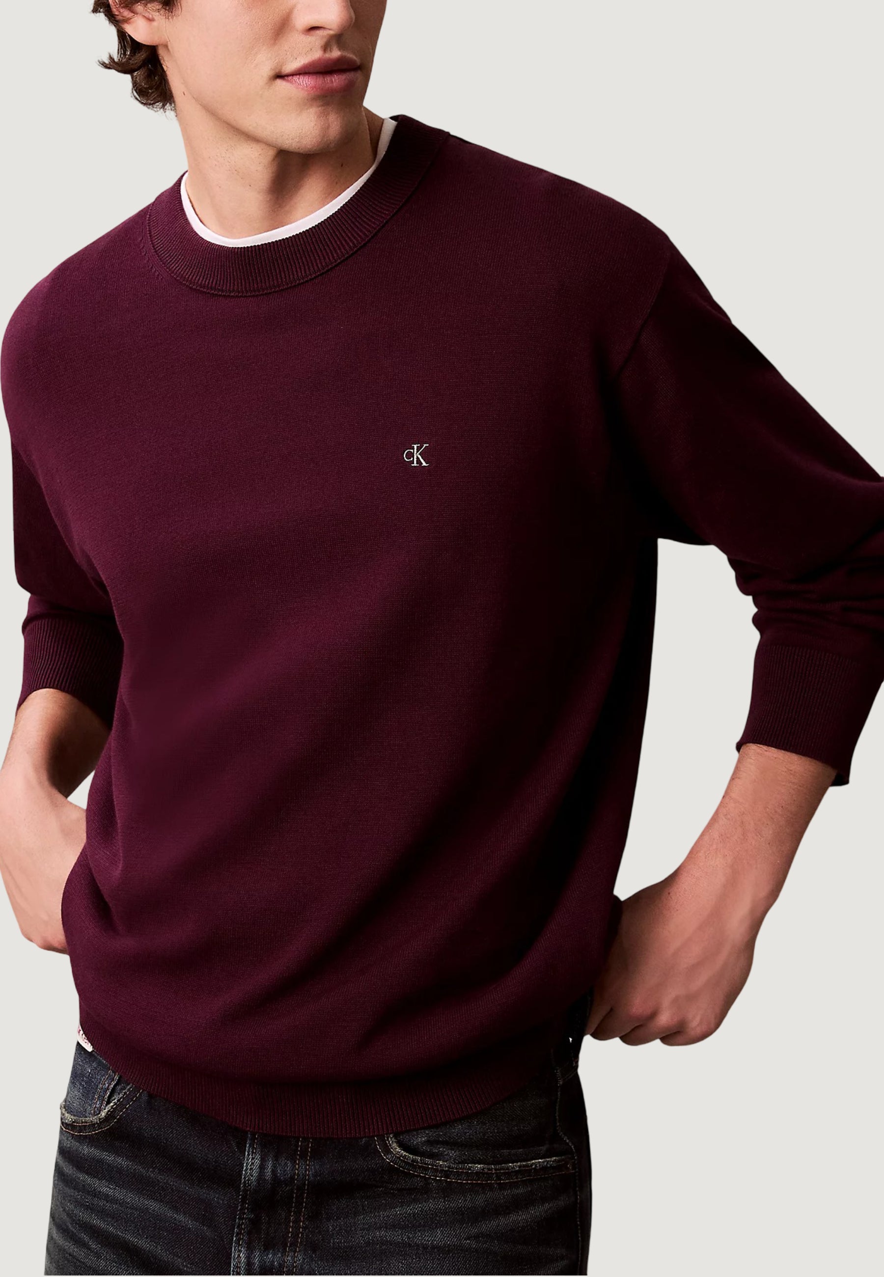 Maglione Calvin Klein Jeans LS EZ COTTON CREWNK