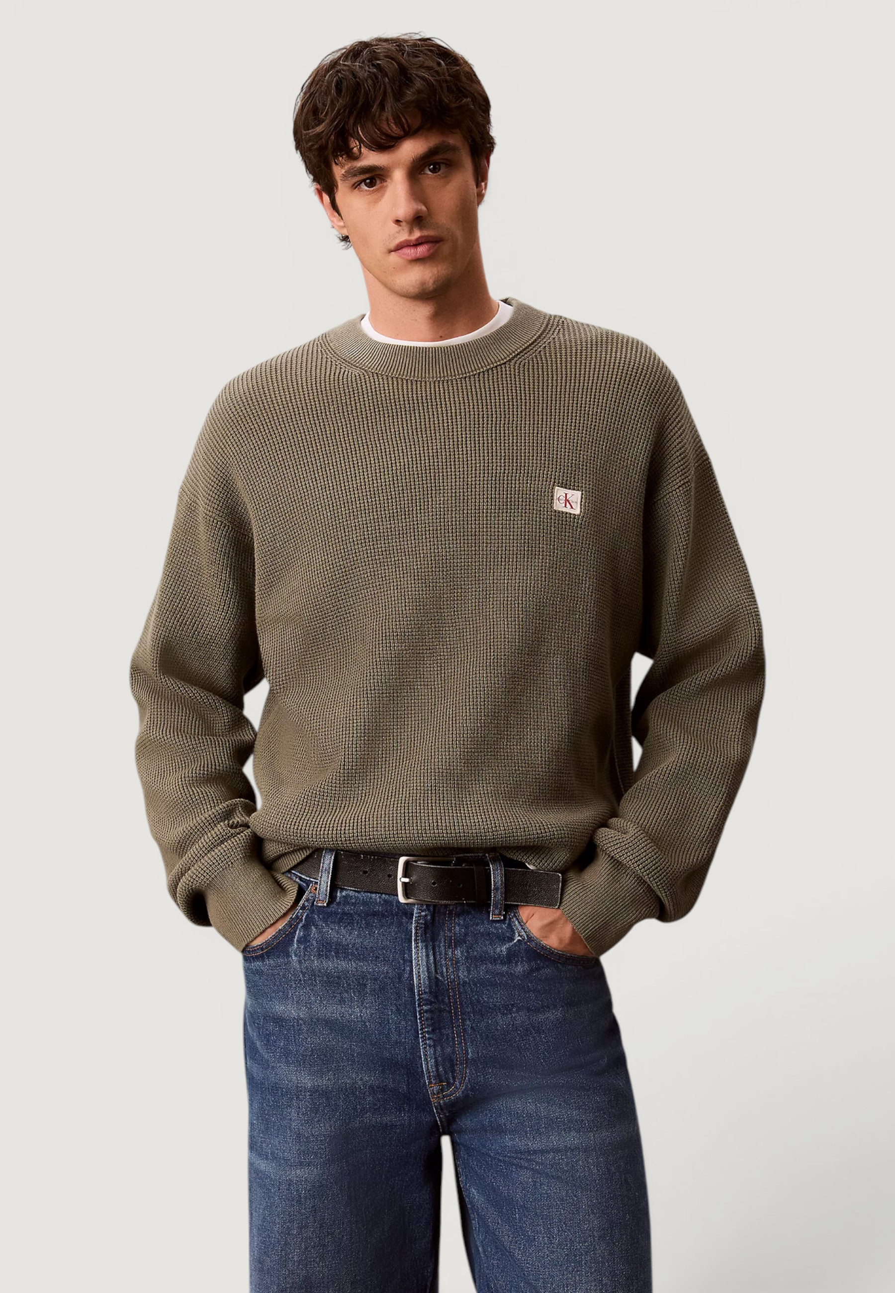 Maglione Calvin Klein Jeans LS EZ COTTON WAFFLE