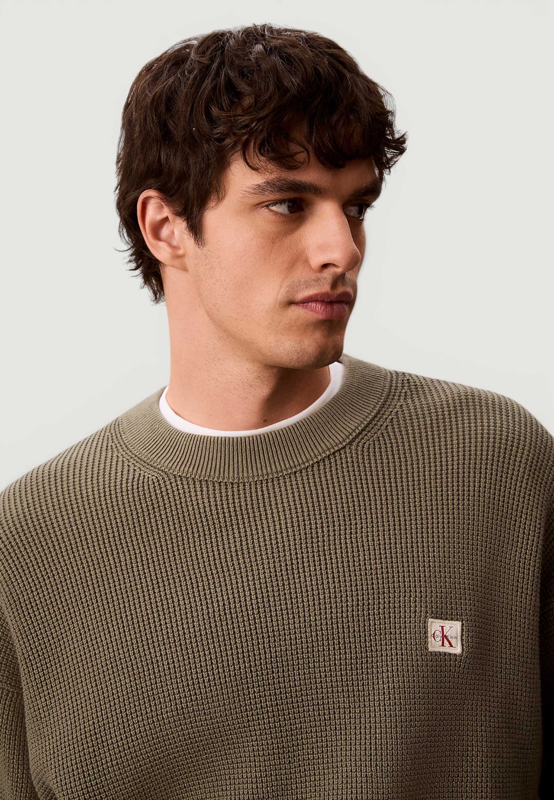 Maglione Calvin Klein Jeans LS EZ COTTON WAFFLE