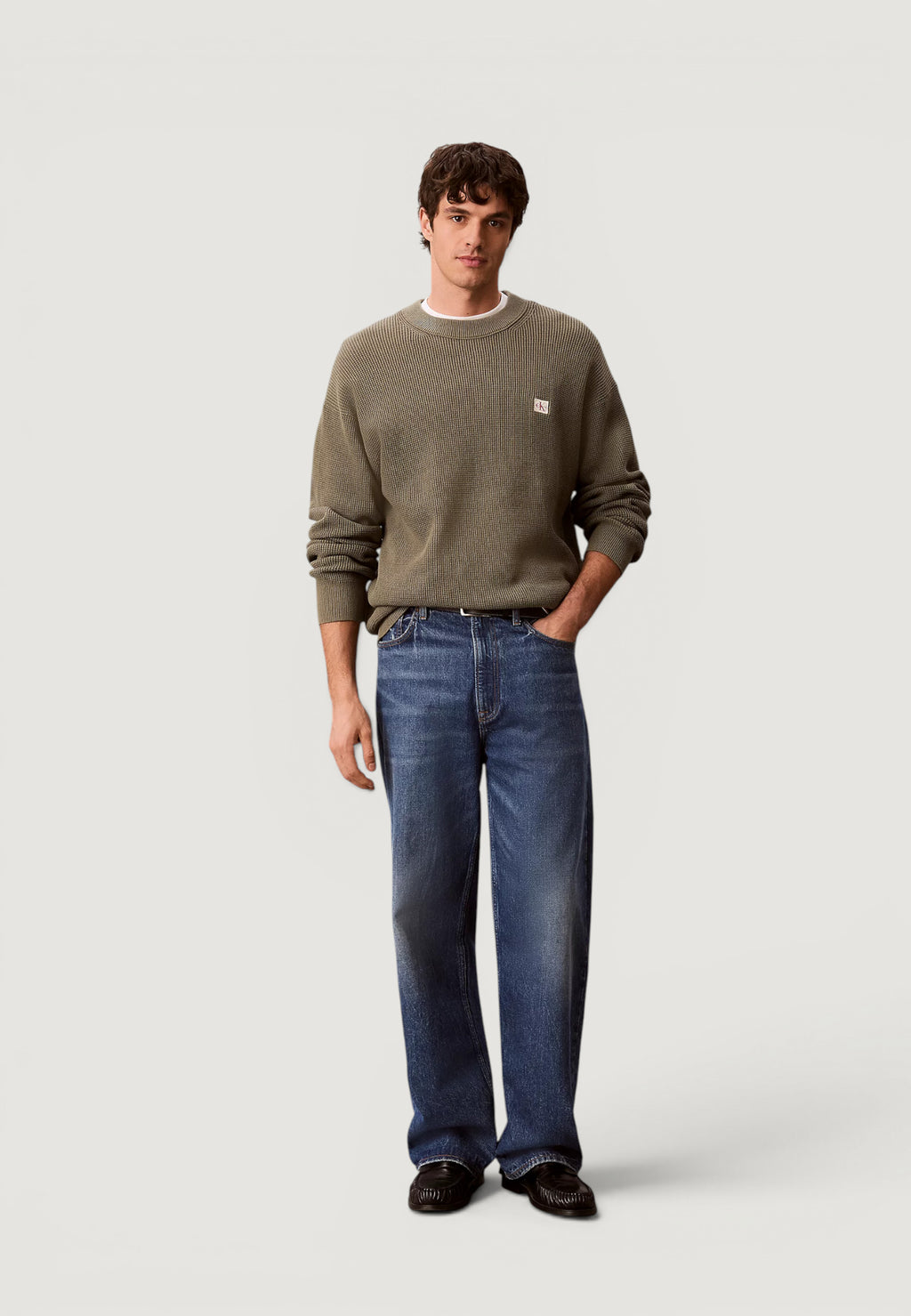 Maglione Calvin Klein Jeans LS EZ COTTON WAFFLE