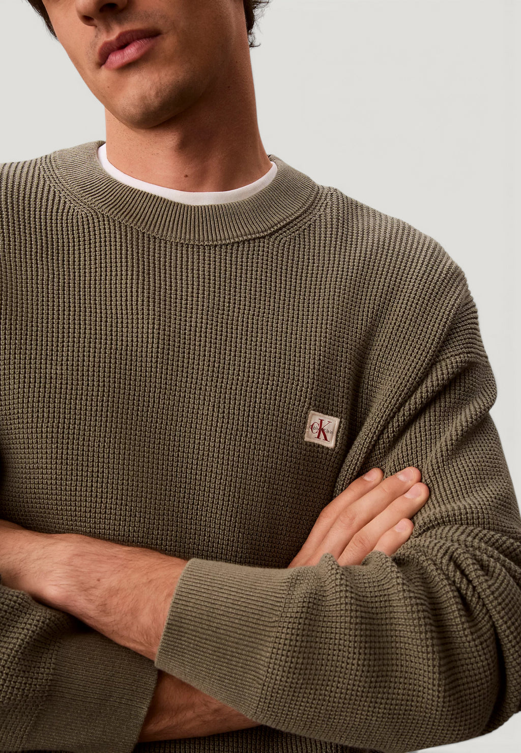 Maglione Calvin Klein Jeans LS EZ COTTON WAFFLE
