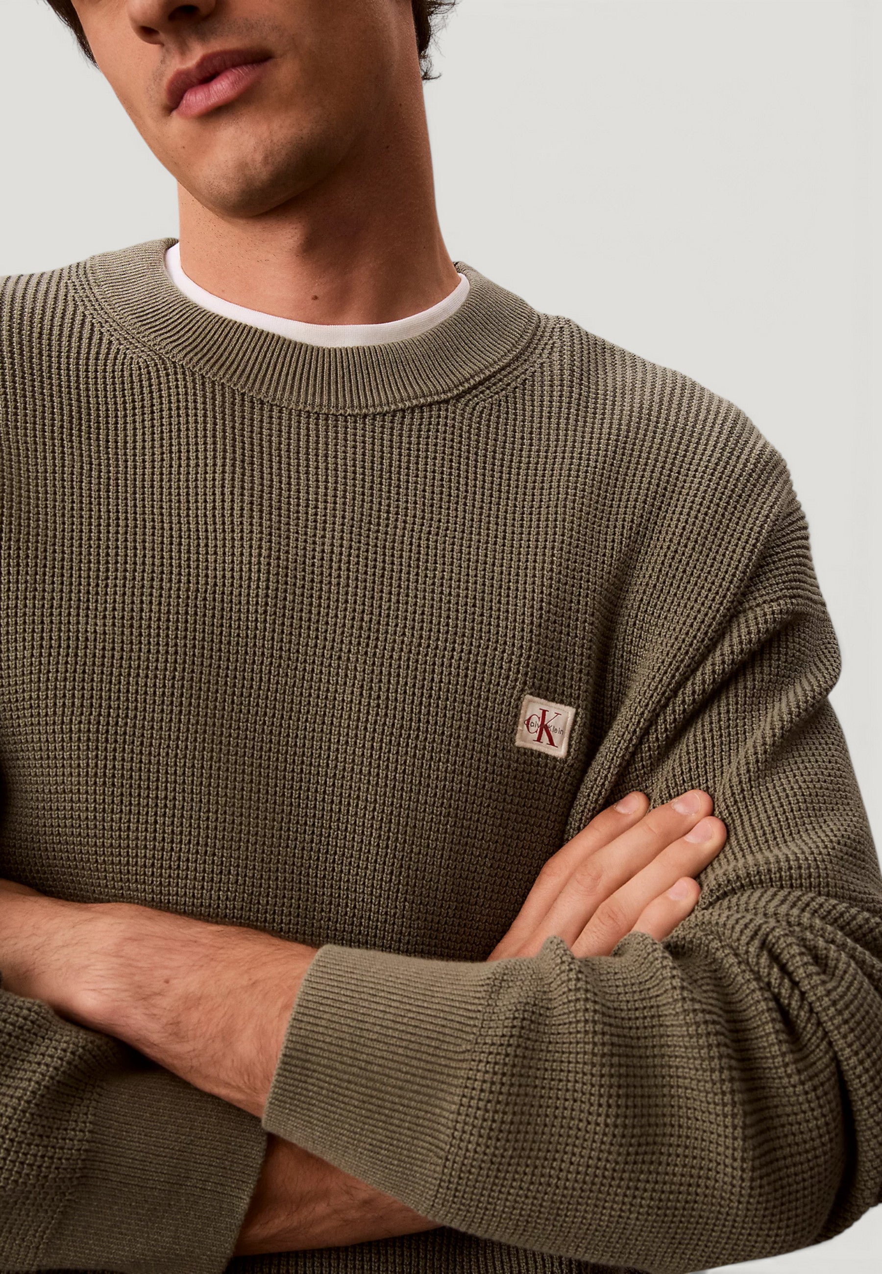 Maglione Calvin Klein Jeans LS EZ COTTON WAFFLE