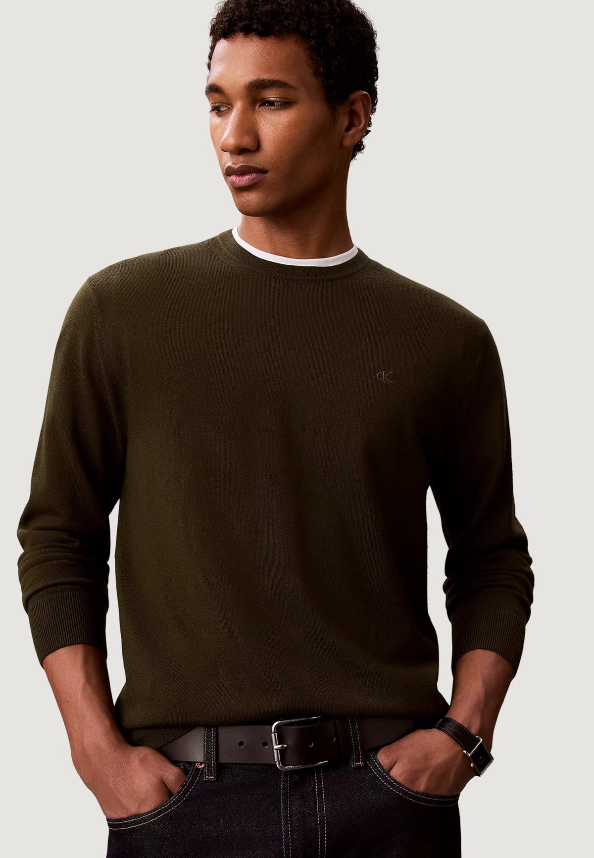 Maglione Calvin Klein LS MERINO CREW