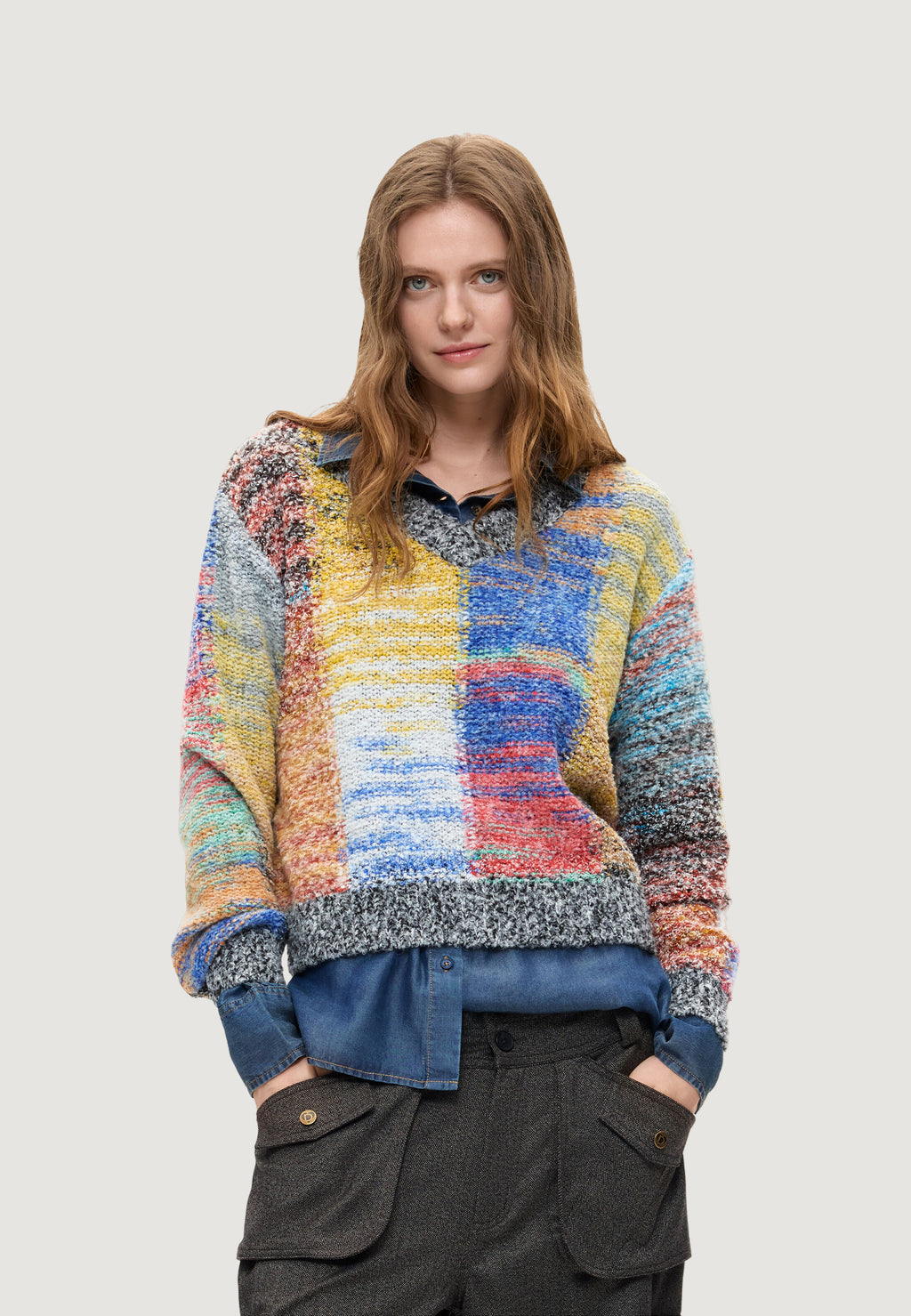 Pullover Desigual JERS_EARTHTEXTURE