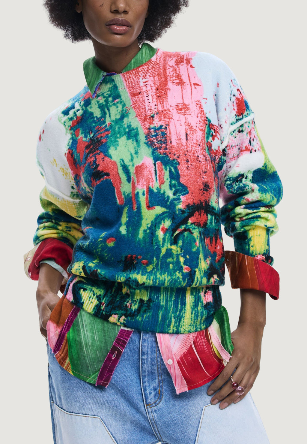 Maglione Desigual REPRIS_JERS_PINTURA