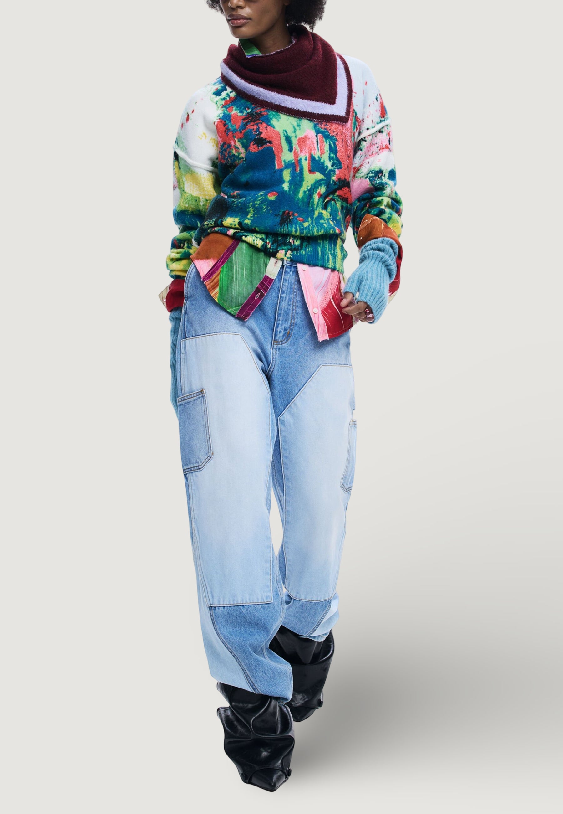 Maglione Desigual REPRIS_JERS_PINTURA