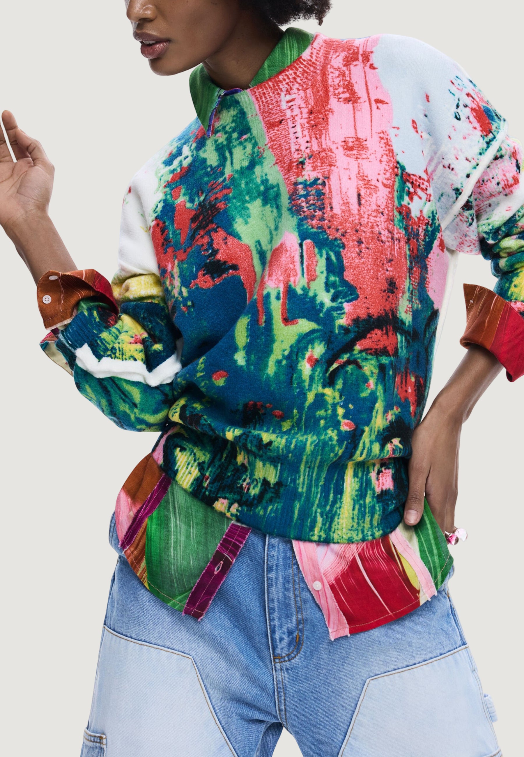 Maglione Desigual REPRIS_JERS_PINTURA