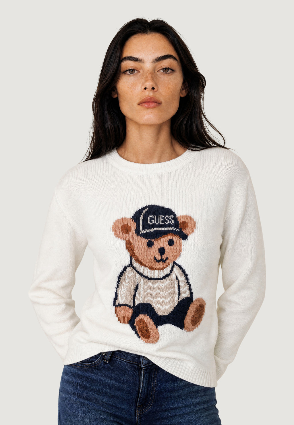 Maglione Guess LS CN ALICIA BEAR SW