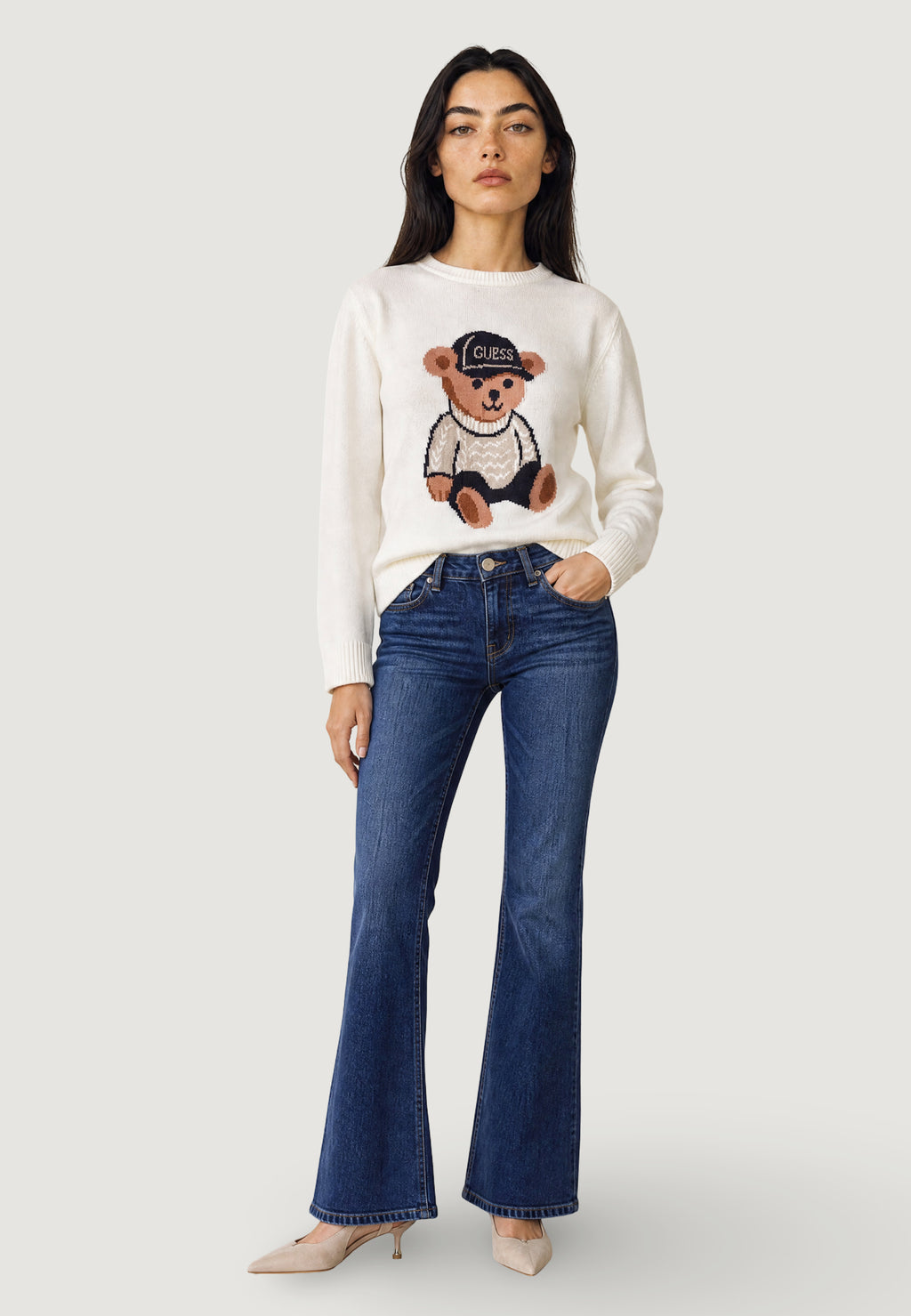 Maglione Guess LS CN ALICIA BEAR SW