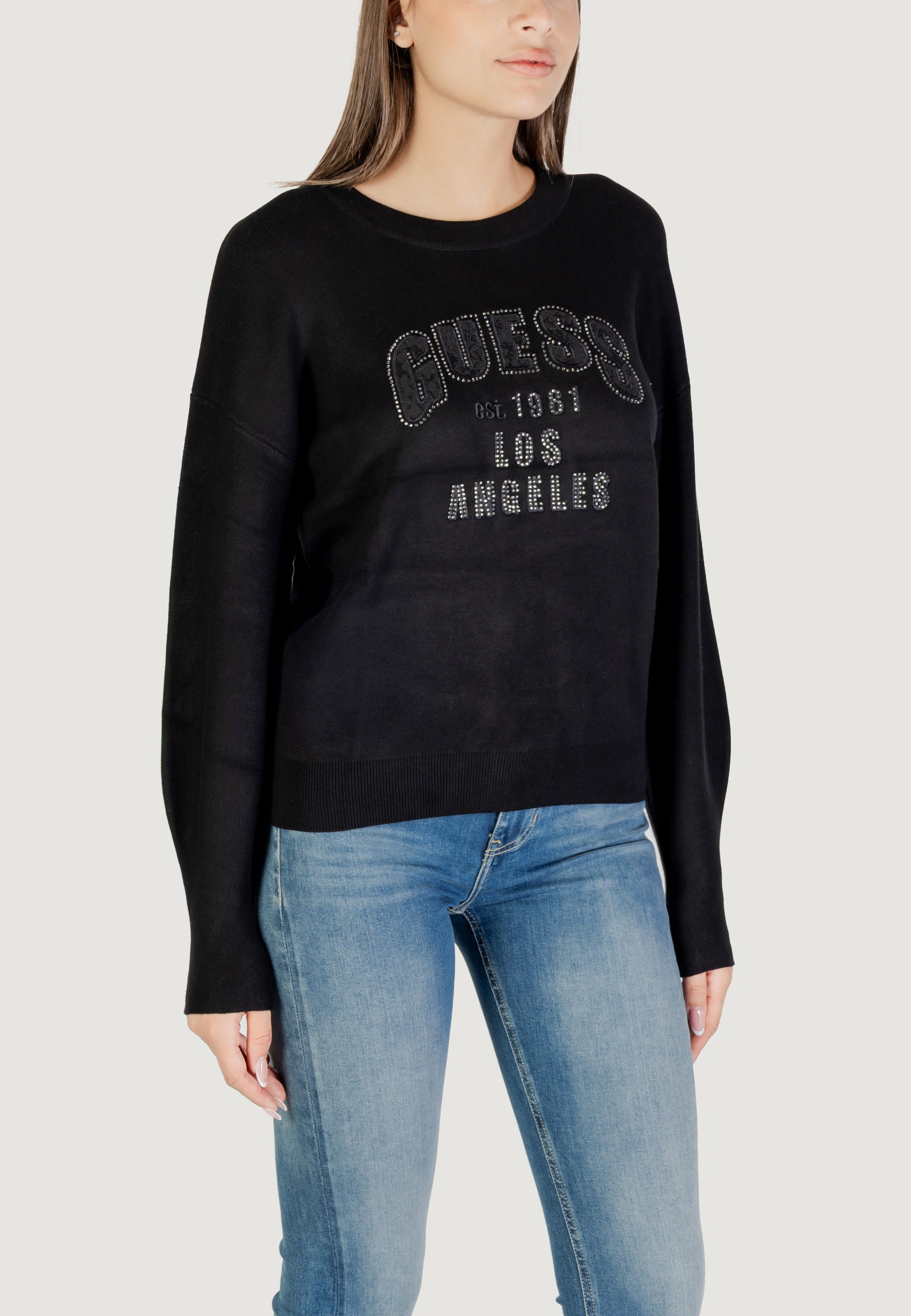 Maglione Guess LS CN LEIGHTON LOGO SWTR