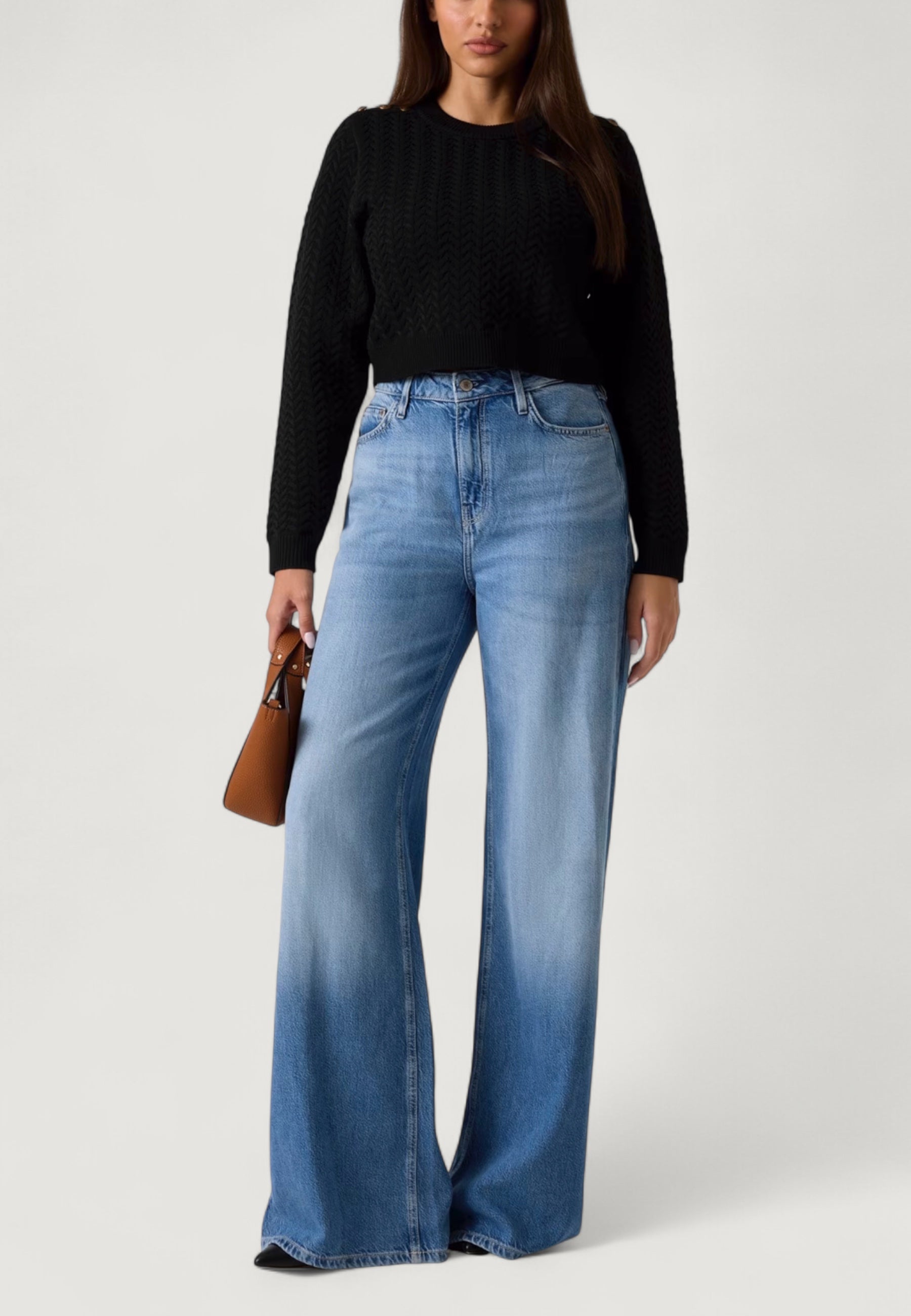 Maglione Guess LS CN LOGO BUTTON REONA SWTR