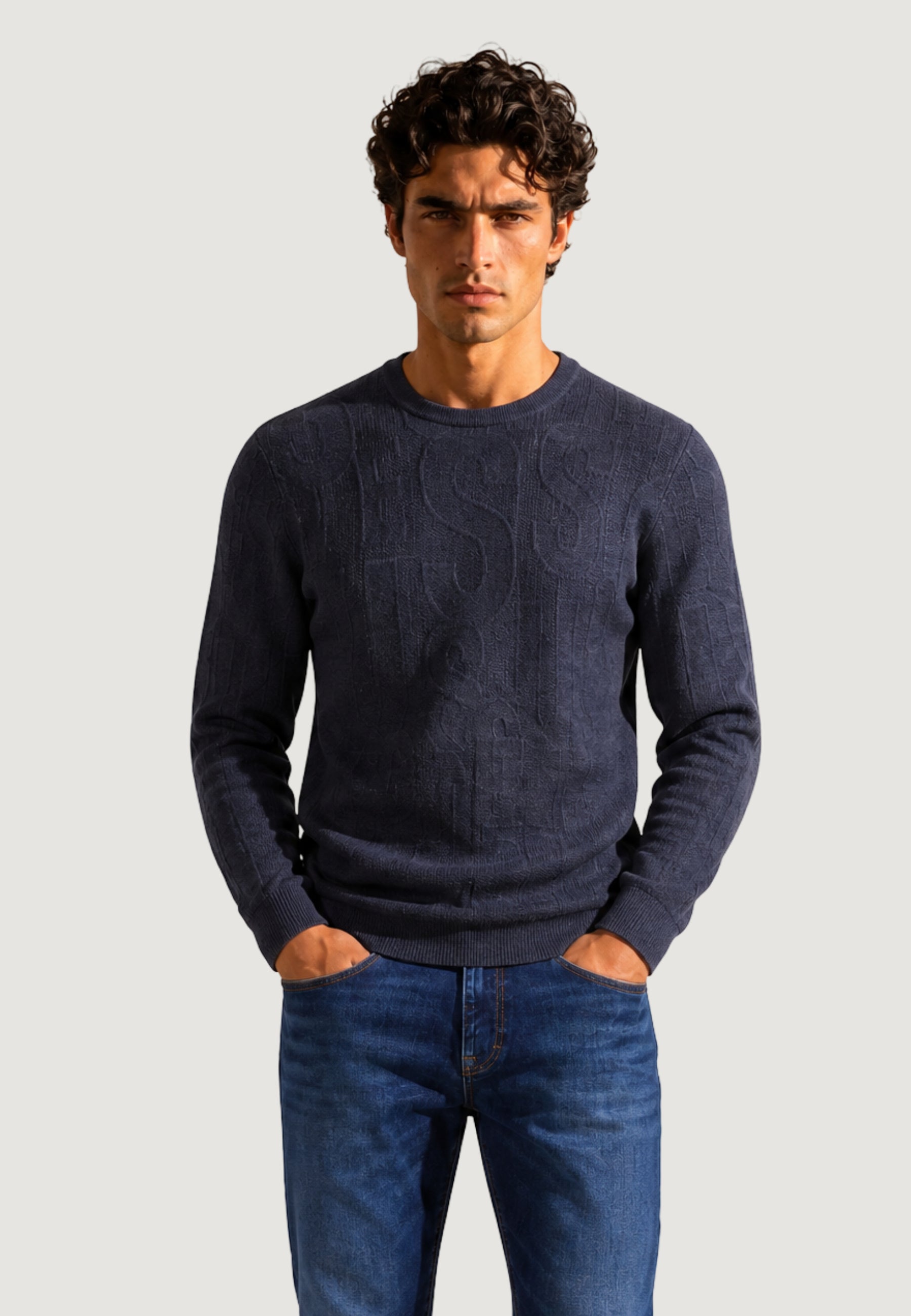 Maglione Guess NESTOR CN ALLOVER LO