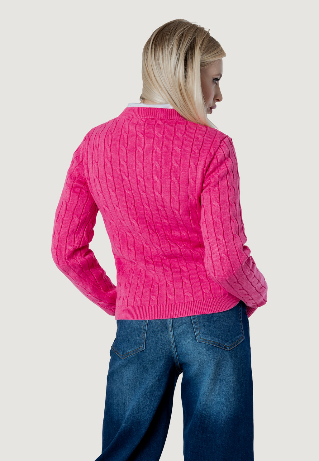 Maglione I am ortensia CABLE CREW KNIT