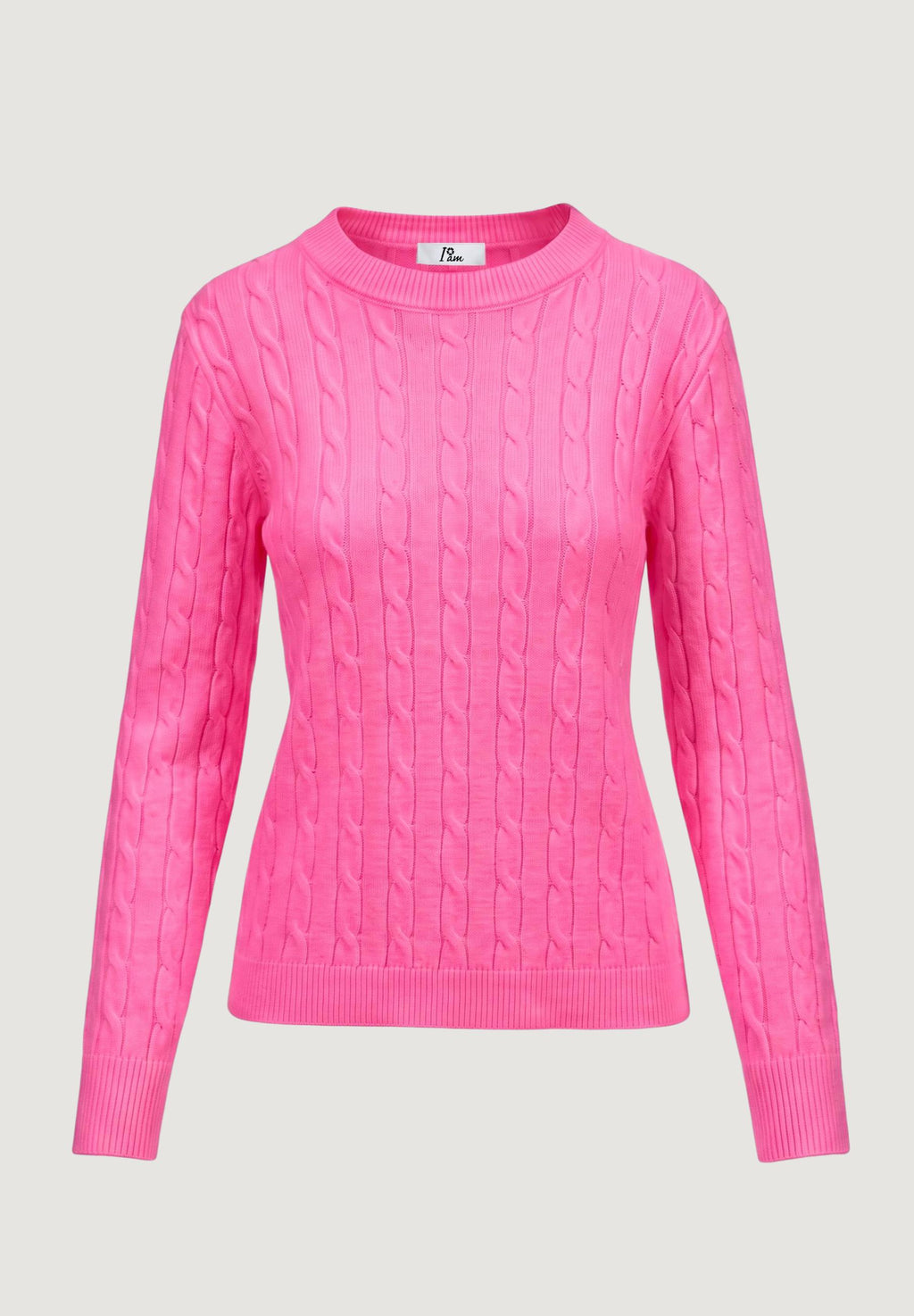 Maglione I am ortensia CABLE CREW KNIT