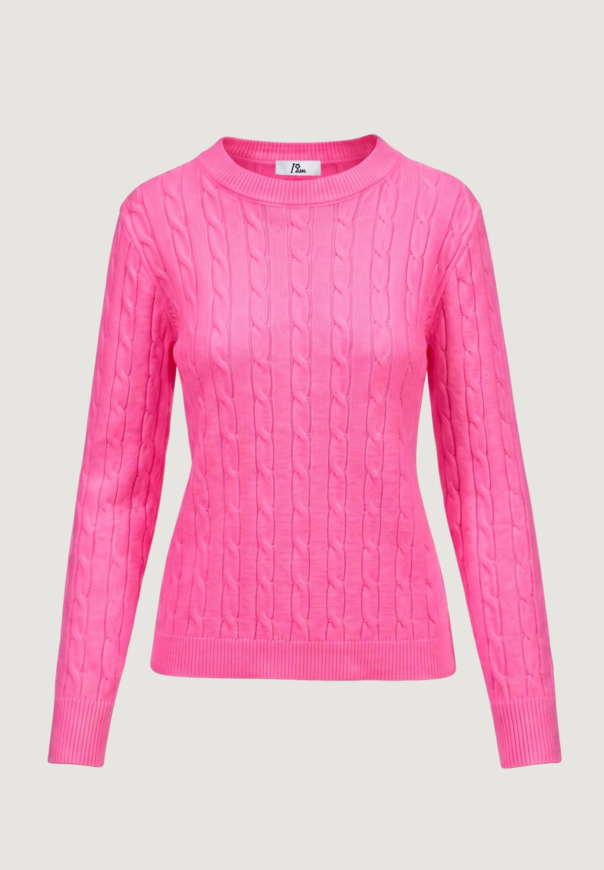 Maglione I am ortensia CABLE CREW KNIT