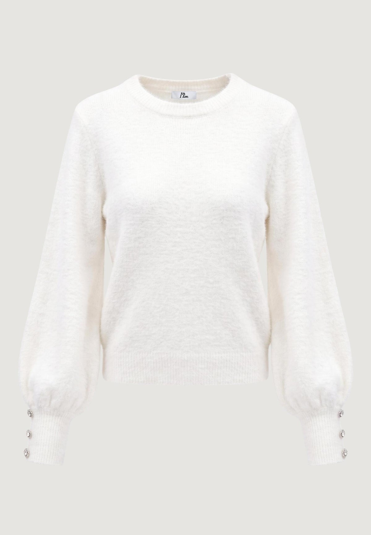 Maglione I am lotus FLUFFY CREW KNIT