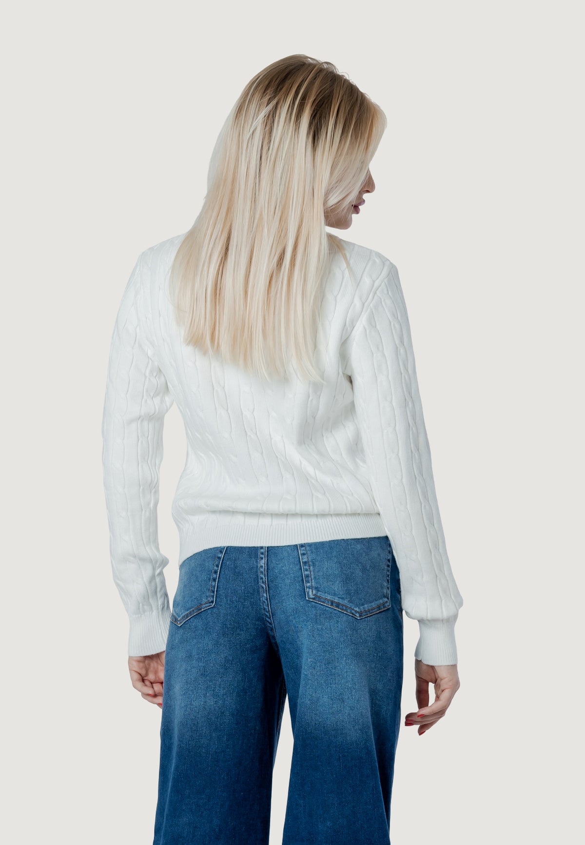 Maglione I am ortensia CABLE CREW KNIT