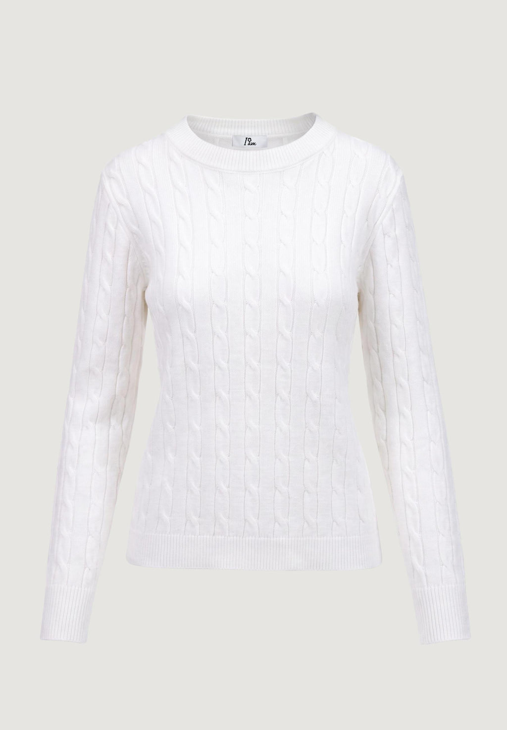 Maglione I am ortensia CABLE CREW KNIT