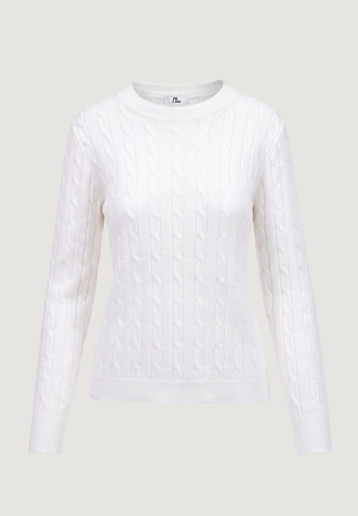 Maglione I am ortensia CABLE CREW KNIT