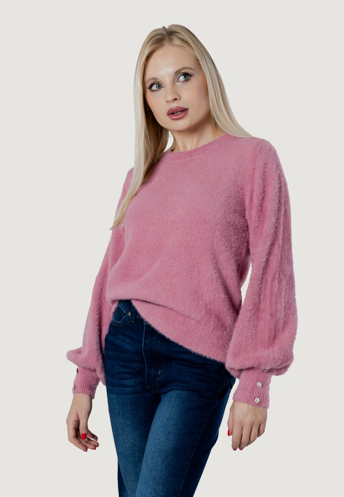 Maglione I am lotus FLUFFY CREW KNIT