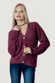 Maglione I am lotus FLUFFY CARDIGAN