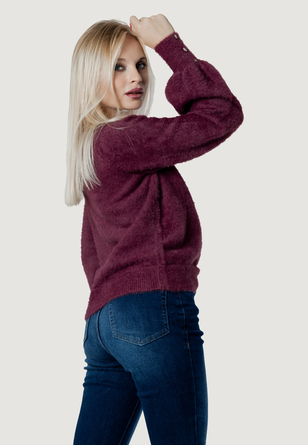 Maglione I am lotus FLUFFY CREW KNIT