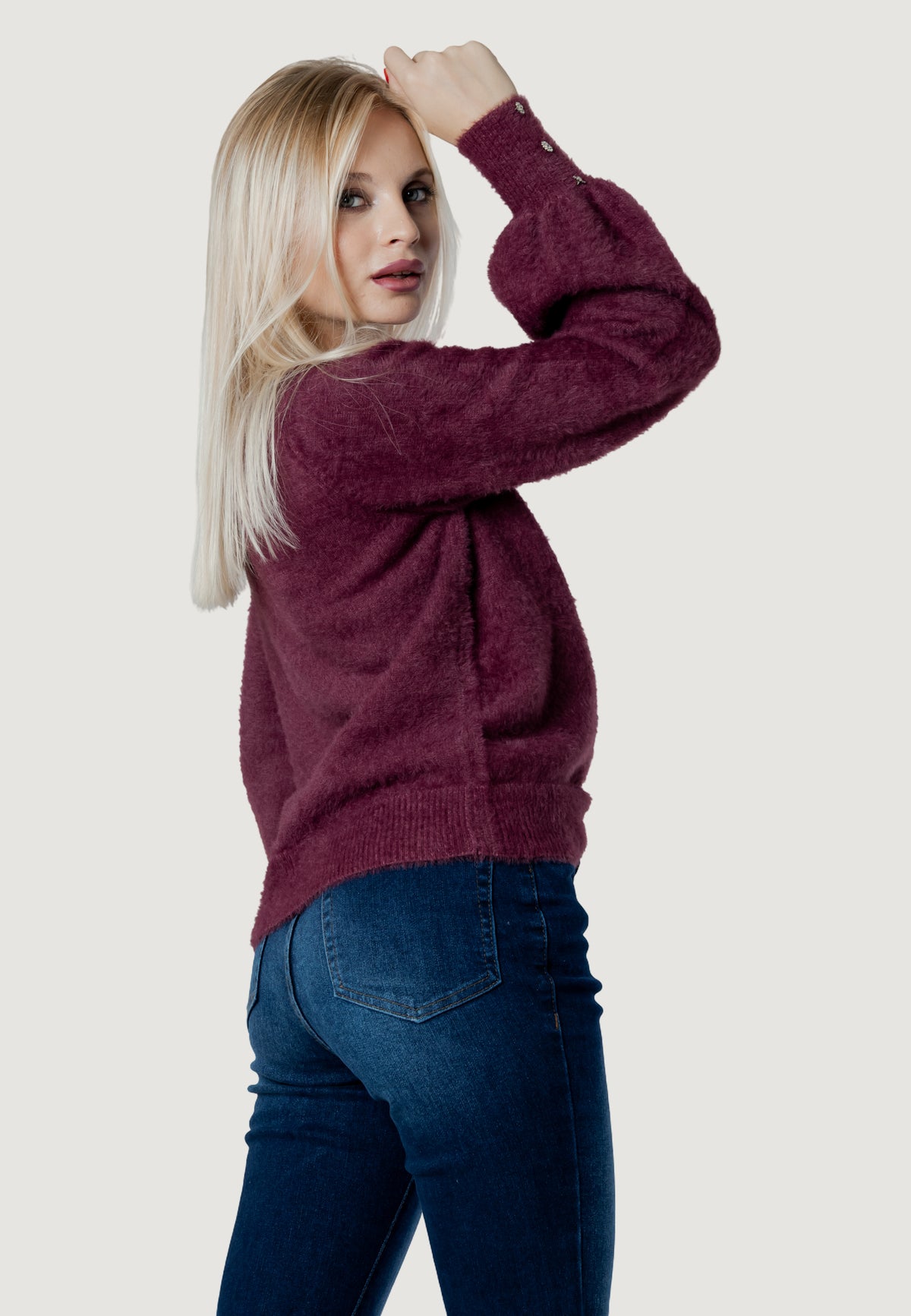 Maglione I am lotus FLUFFY CREW KNIT