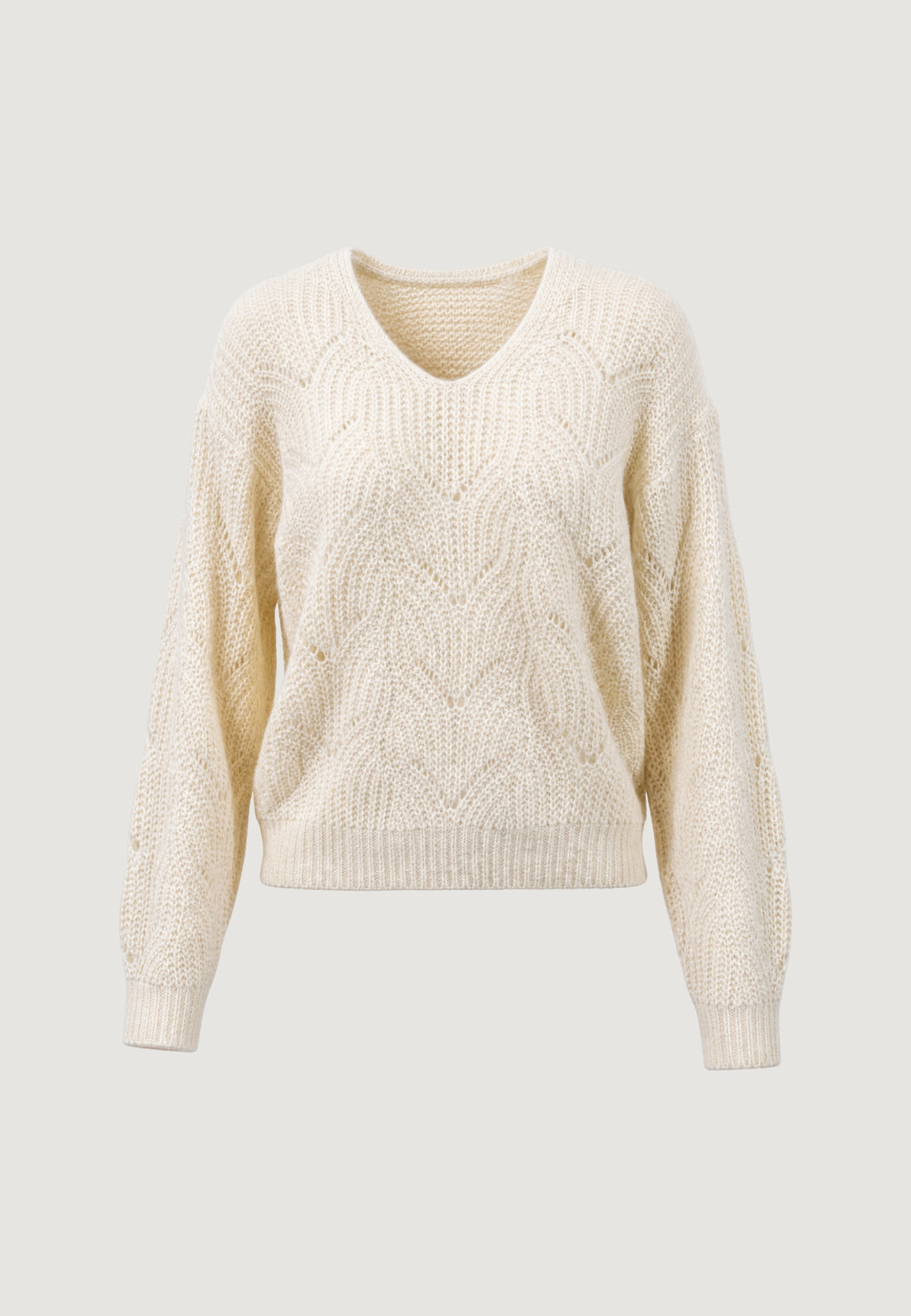 Maglione Jacqueline de Yong JDYBADUT L/S V-NECK STRUC GLITT PULL KNT