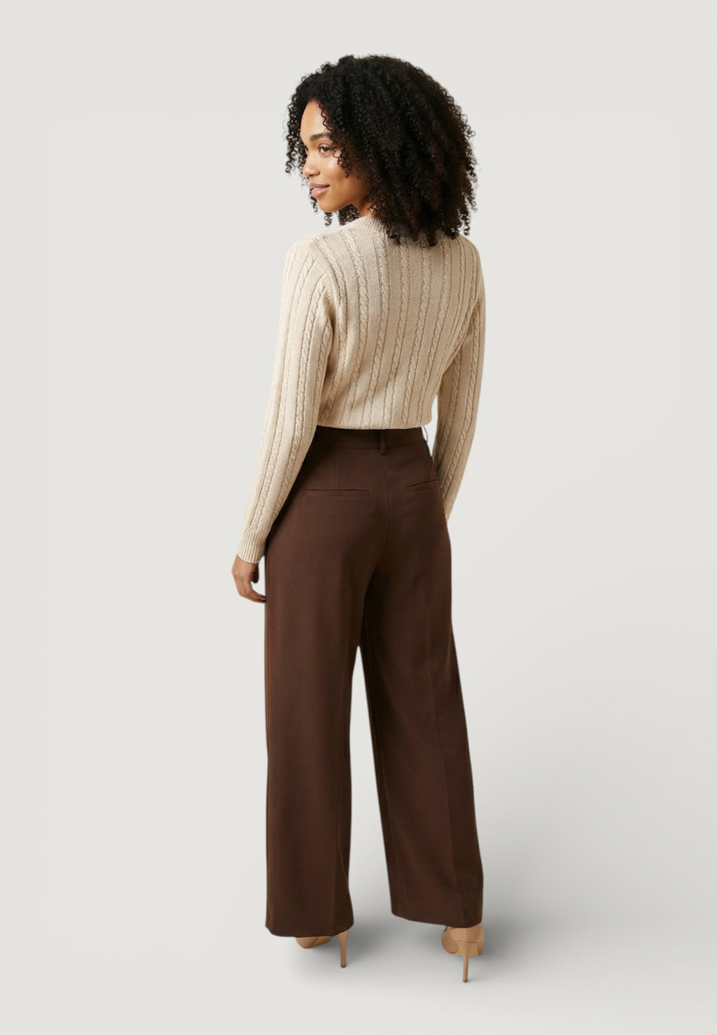 Maglione Jacqueline de Yong Jdybow Emb. L/S O-Neck Cable Pull Knt