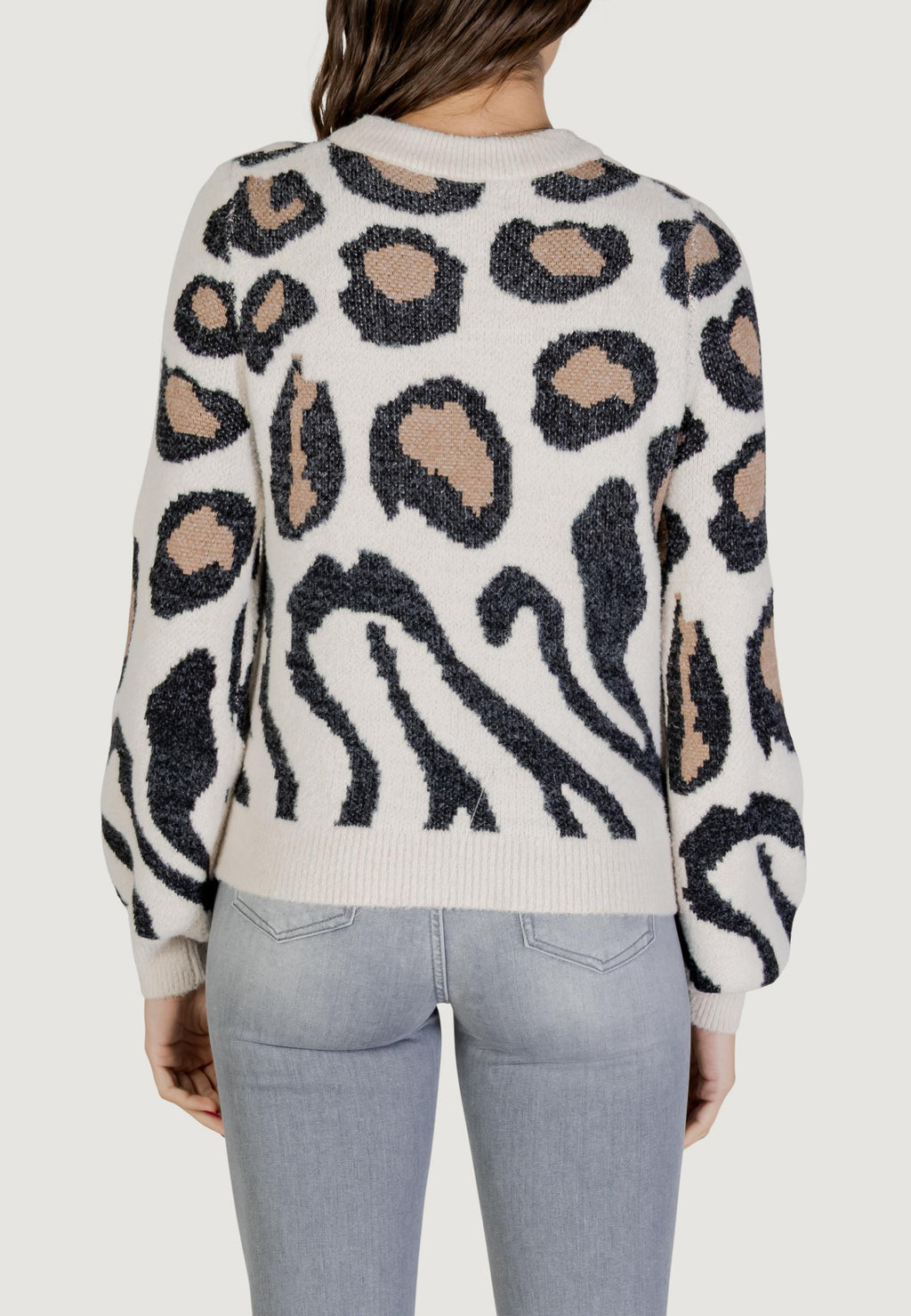 Pullover Jacqueline de Yong JDYLORRAINE ANIMAL L/S PULLOVER KNT