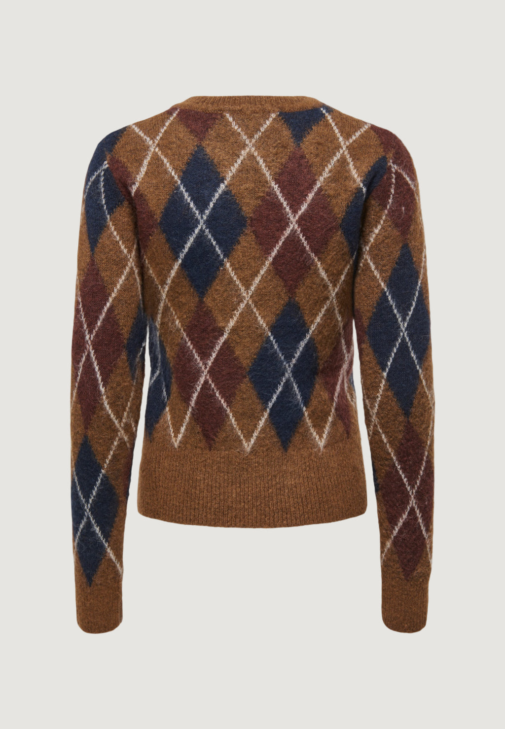 Pullover Jacqueline de Yong Jdyreese L/S O-Neck Argyle Pullover Knt