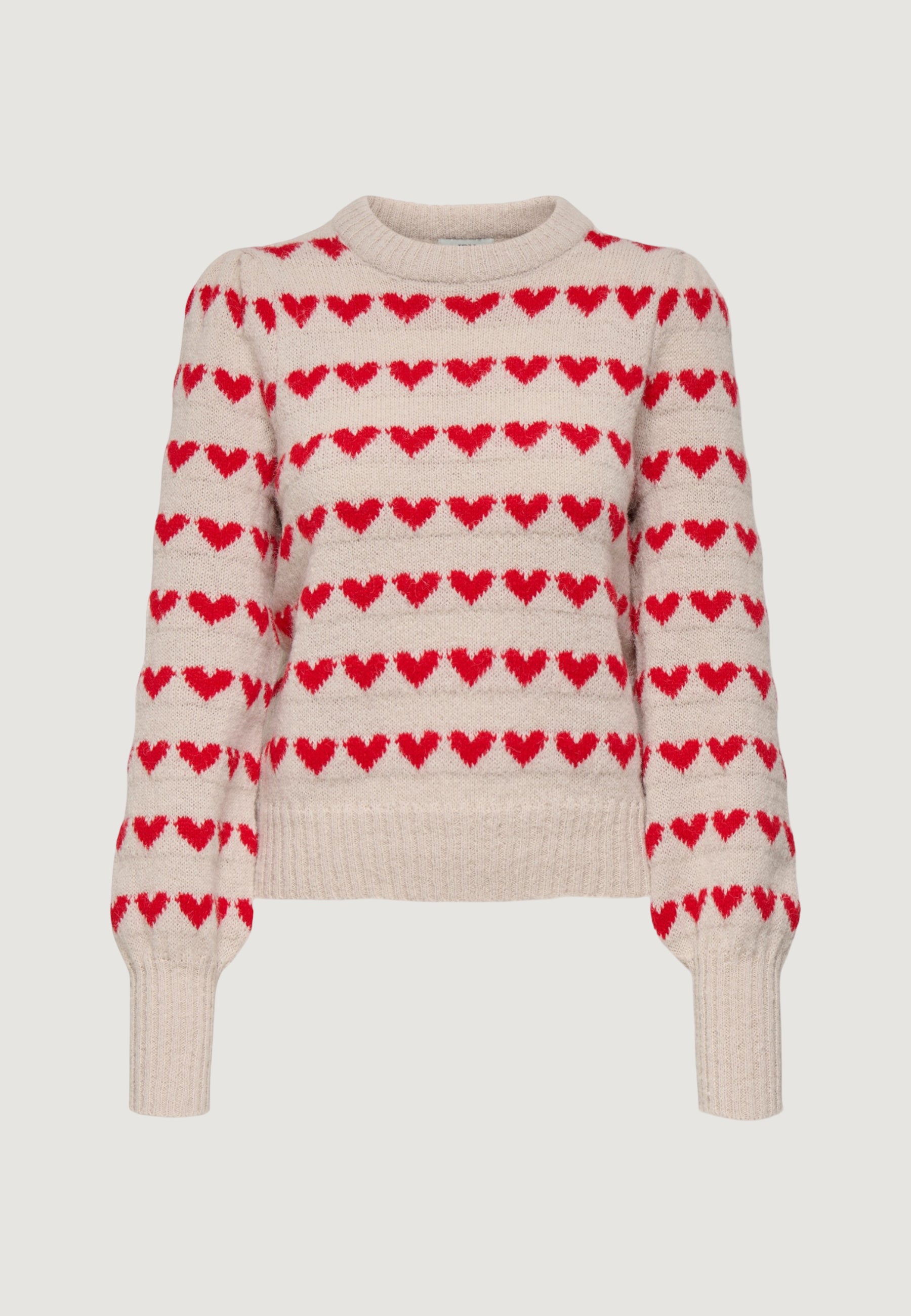 Pullover Jacqueline de Yong JDYSIGRID LIFE L/S ONECK PUFFDOT PUL KNT