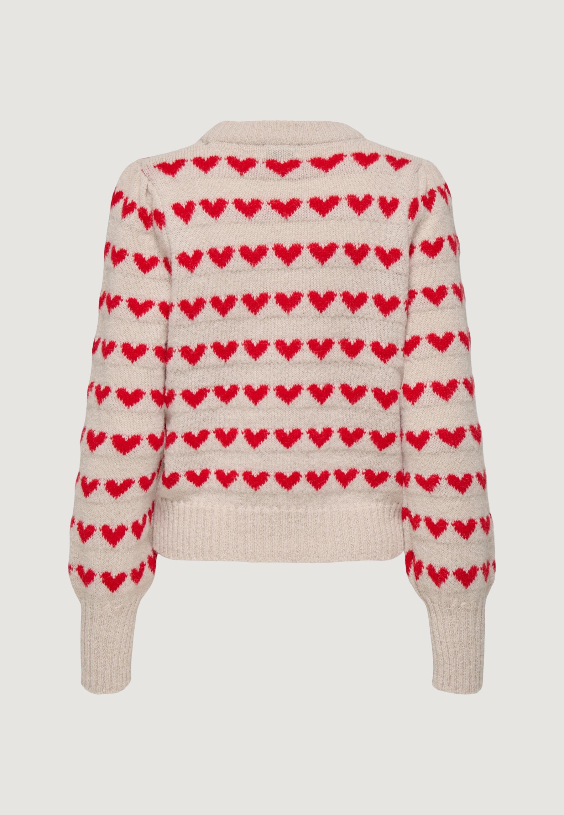 Pullover Jacqueline de Yong JDYSIGRID LIFE L/S ONECK PUFFDOT PUL KNT