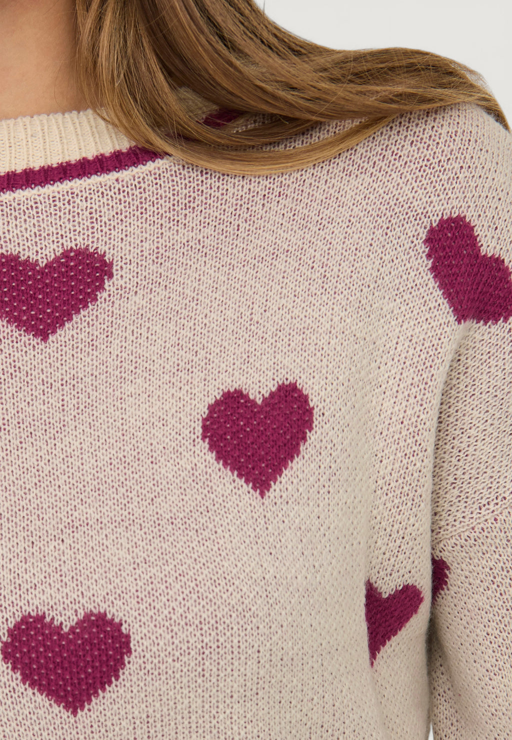 Maglione Jacqueline de Yong Jdyromance L/S Jacq. Pullover Knt Noos